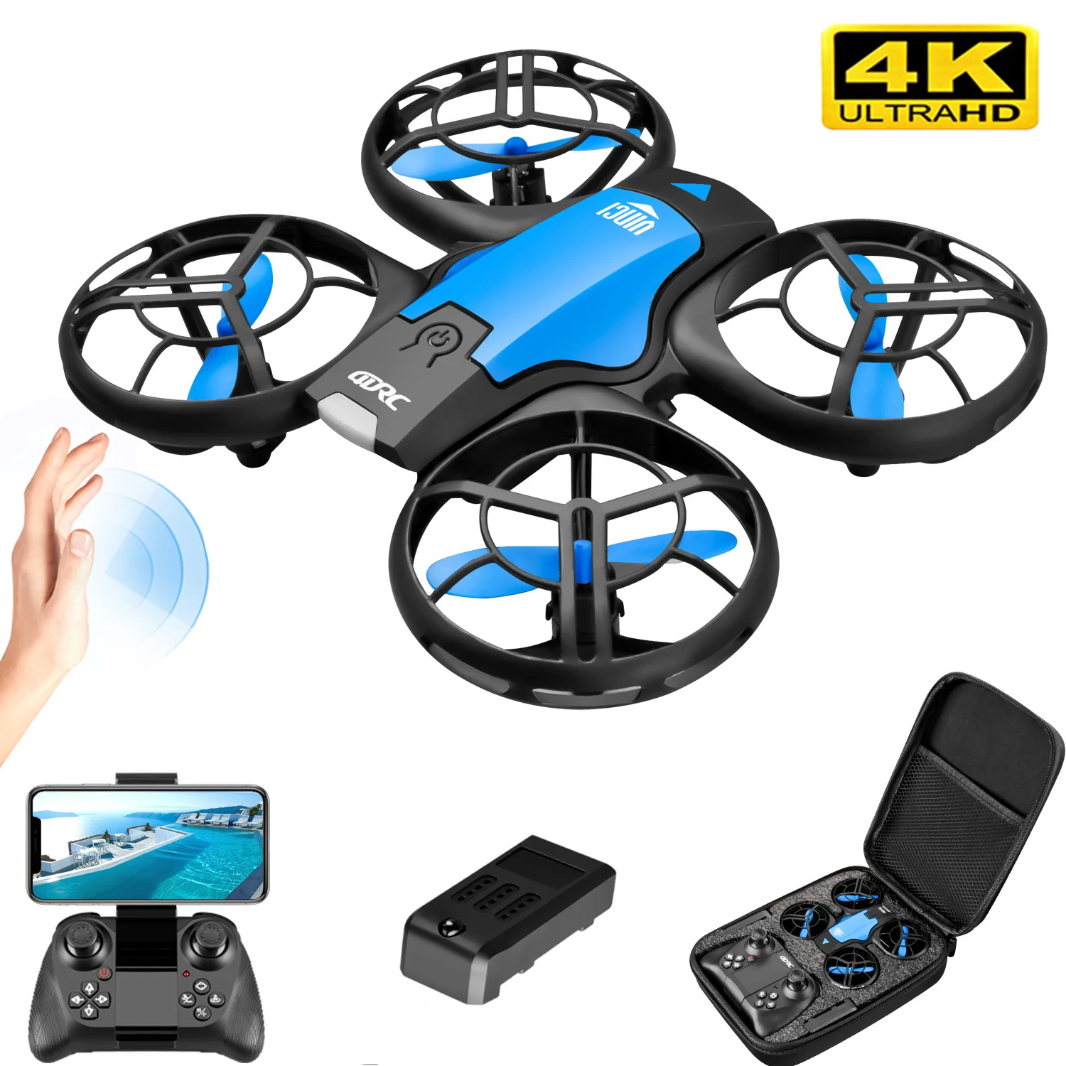 Nuevo Mini Dron V8 4K Profesio - Drone Battery Box reseña y precio